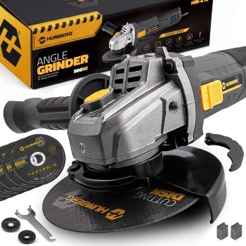 Leņķa slīpmašīna 900W regulējams ātrums 125mm 10 diski Humberg HM-410