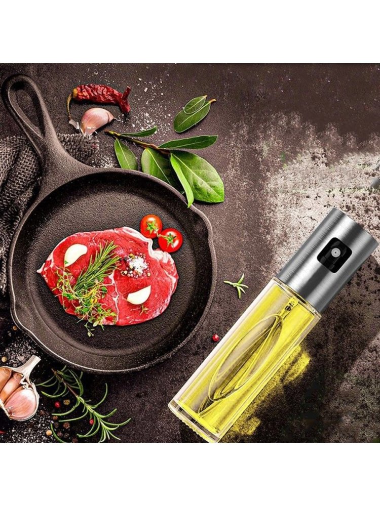 Tvertne, smidzinātājs, dozators eļļai, etiķim un mērcēm (100 ml) | Oil Vinegar Sauce Sprayer Dispenser Bottle (1)