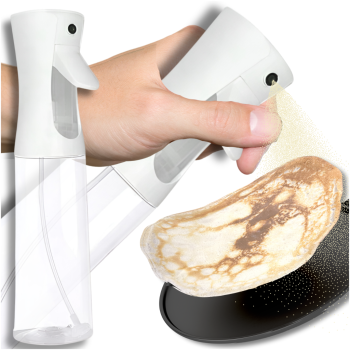 Eļļas Etiķa Izsmidzinātājs Pudele Dozators 500ml, Balts | Oil Vinegar Sauce Sprayer