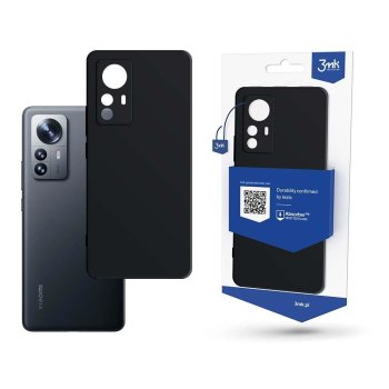 Xiaomi 12 Pro 3MK Matt Case Cover, Black