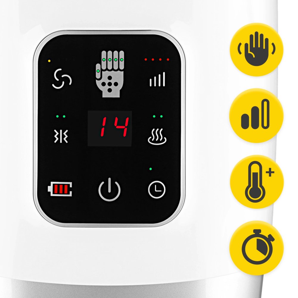 Electric Cordless Hand Massager 4FIZJO ULTRA, white-silver (2)