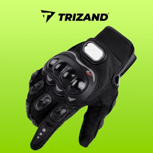 Trizand 22632 Motorcycle Gloves, XL, Black (0)