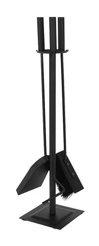 Fireplace Steel Accessories Tool Kit Shovel Brush Poker, 4 pcs (3)