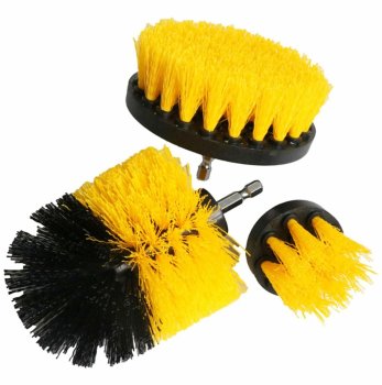 Set of 3 brushes for drill