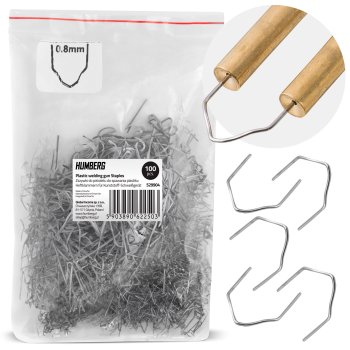 Humberg Type D Plastic Welder Staples 100 pcs for Bumper Repair