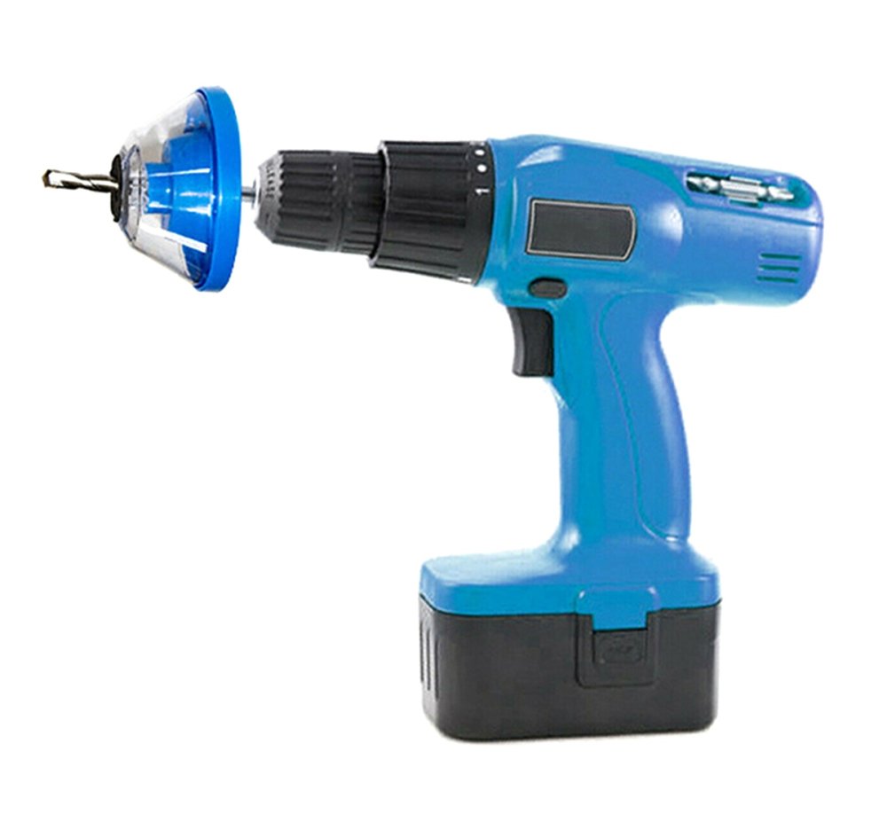 Drill Dust Collector Attachment for Wall Drilling, Blue (2)