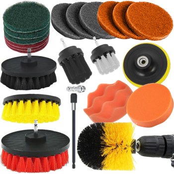 Set of Sponge Brush Nozzles for Polishing Cleaning, 23 pcs.