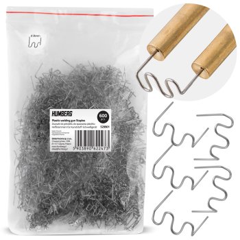 Humberg Wave Staples for Plastic Welder 600 pcs Repair Kit