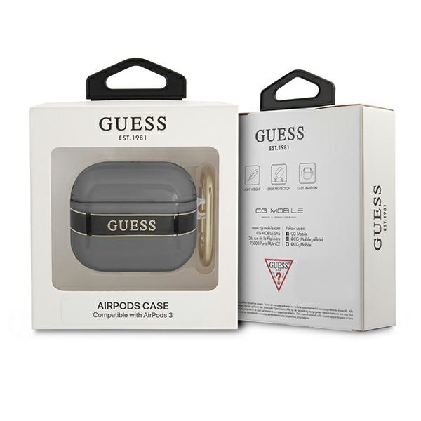Guess AirPods 3 Cover Strap Collection Black (1)