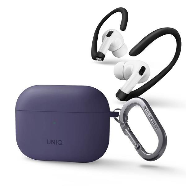 Uniq AirPods Pro 2 case Nexo with ear hooks, purple (0)