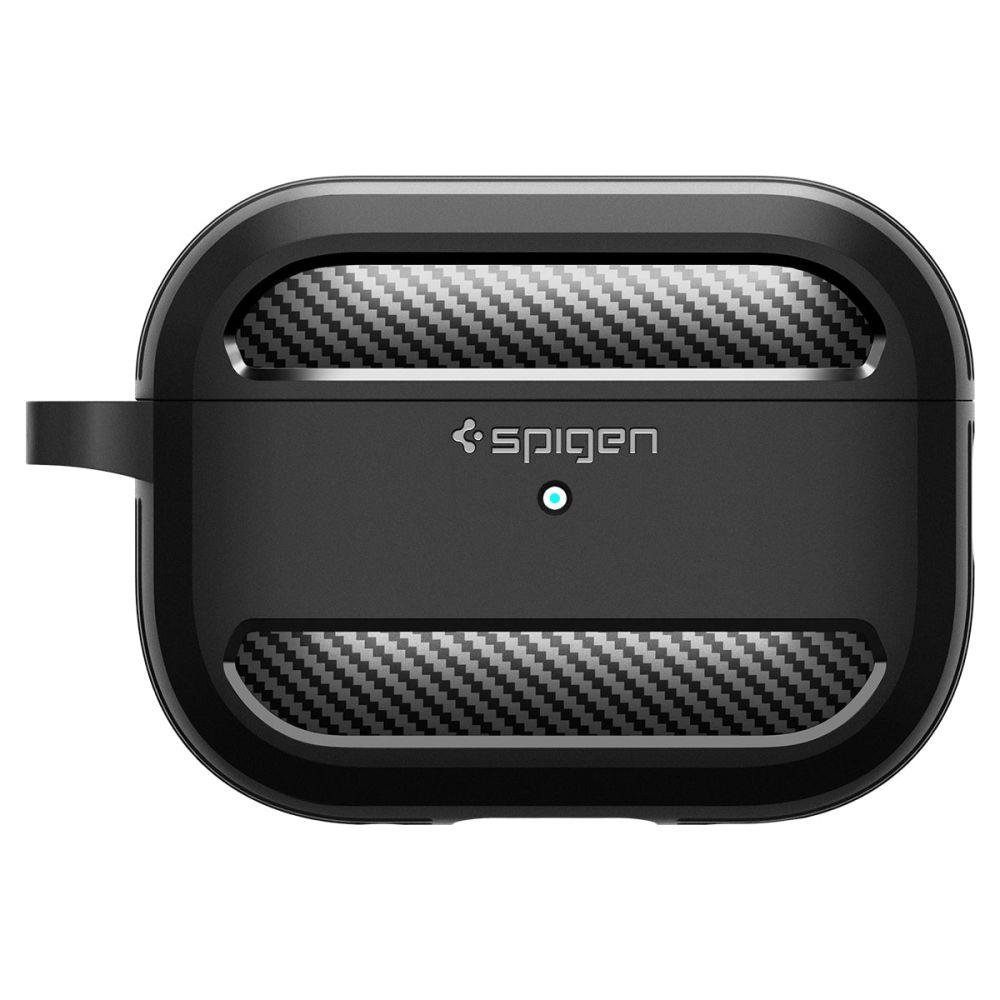 Apple Airpods Pro 1 / 2 Spigen Rugged Armor Case Cover, Black (0)