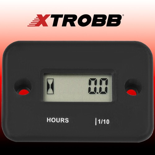 Universal Engine Hour Meter for 2 & 4 Stroke Engines XTROBB, Black (0)
