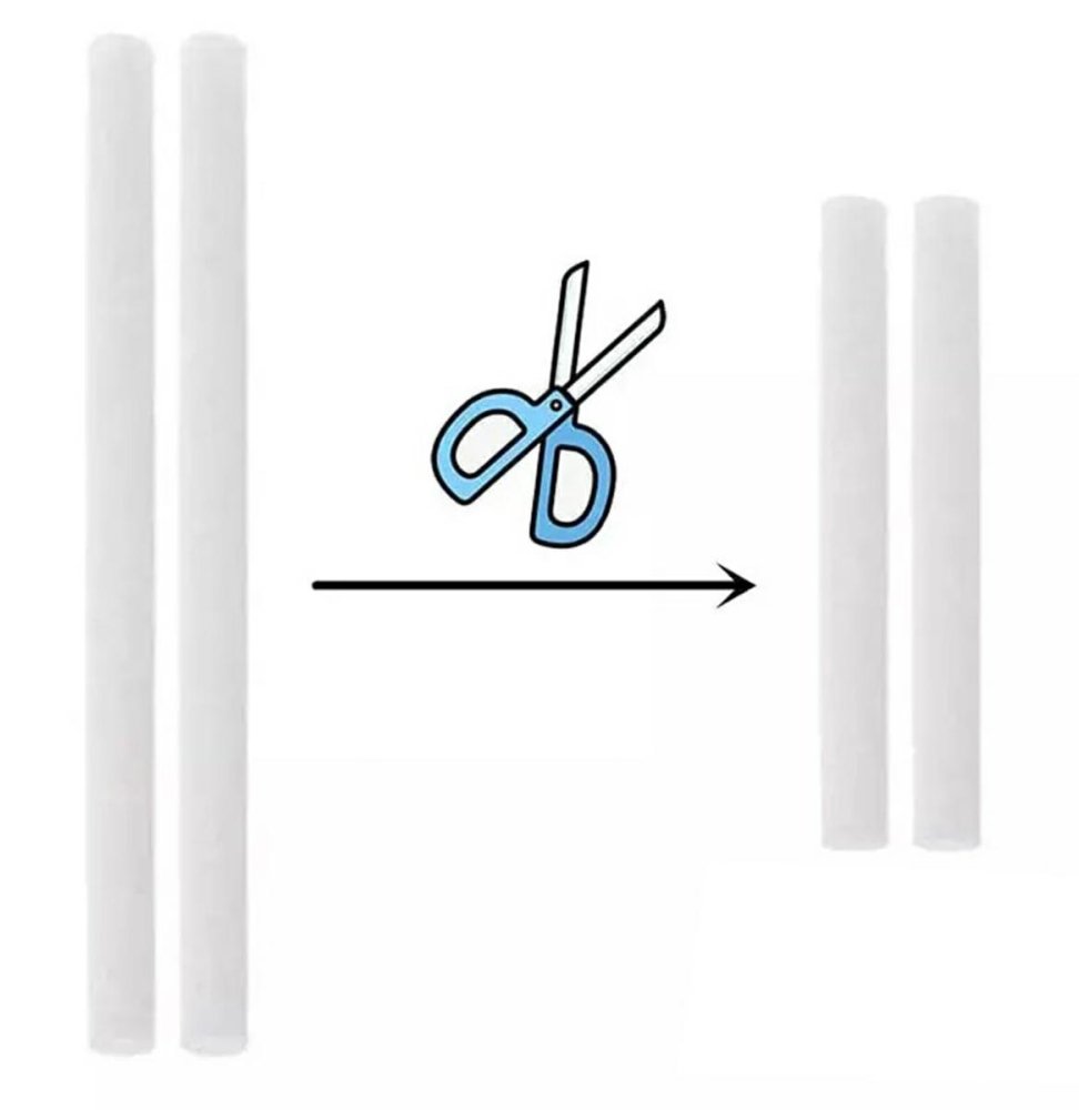 Cotton Humidifier Filter Wicks 5 Pack, 9.8 cm (2)