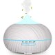 Electric Ultrasonic Air Humidifier / Diffuser / Aromatherapy - 400 ml, White Wood