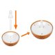 Electric Ultrasonic Air Humidifier / Diffuser / Aromatherapy LED, 130 ml