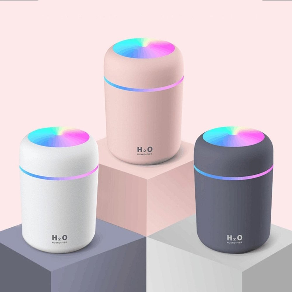 Ultrasonic Humidifier Air Flavoring Machine Aromatizer Diffuser, 300ml, pink (4)