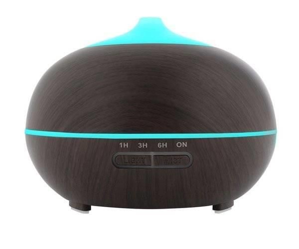 Electric Ultrasonic Air Humidifier / Diffuser / Aromatherapy - 400 ml, Dark Wood (2)