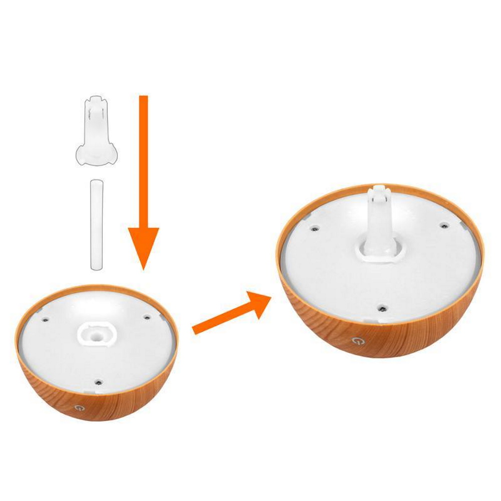 Electric Ultrasonic Air Humidifier / Diffuser / Aromatherapy LED, 130 ml (0)