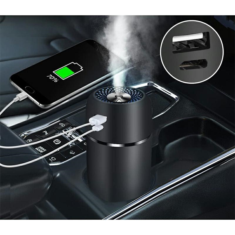 USB Car Air Humidifier with RGB Ambient Light (1)