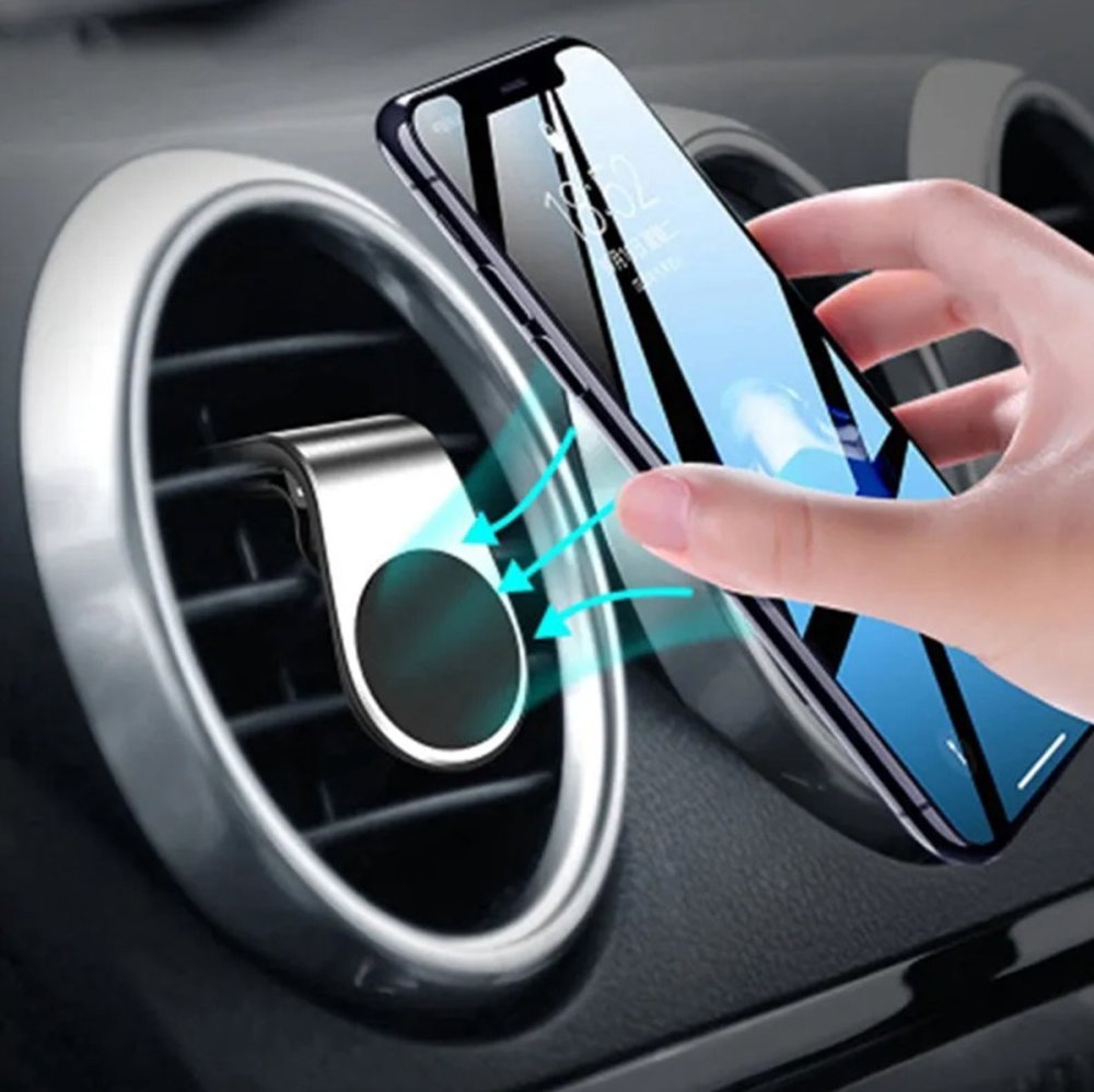 Universal Magnetic Car Phone Mount for Air Vent, Black (3)