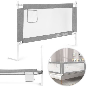 ECOTOYS Bed Safety Rail for Kids 150 cm Toddler Bed Guard