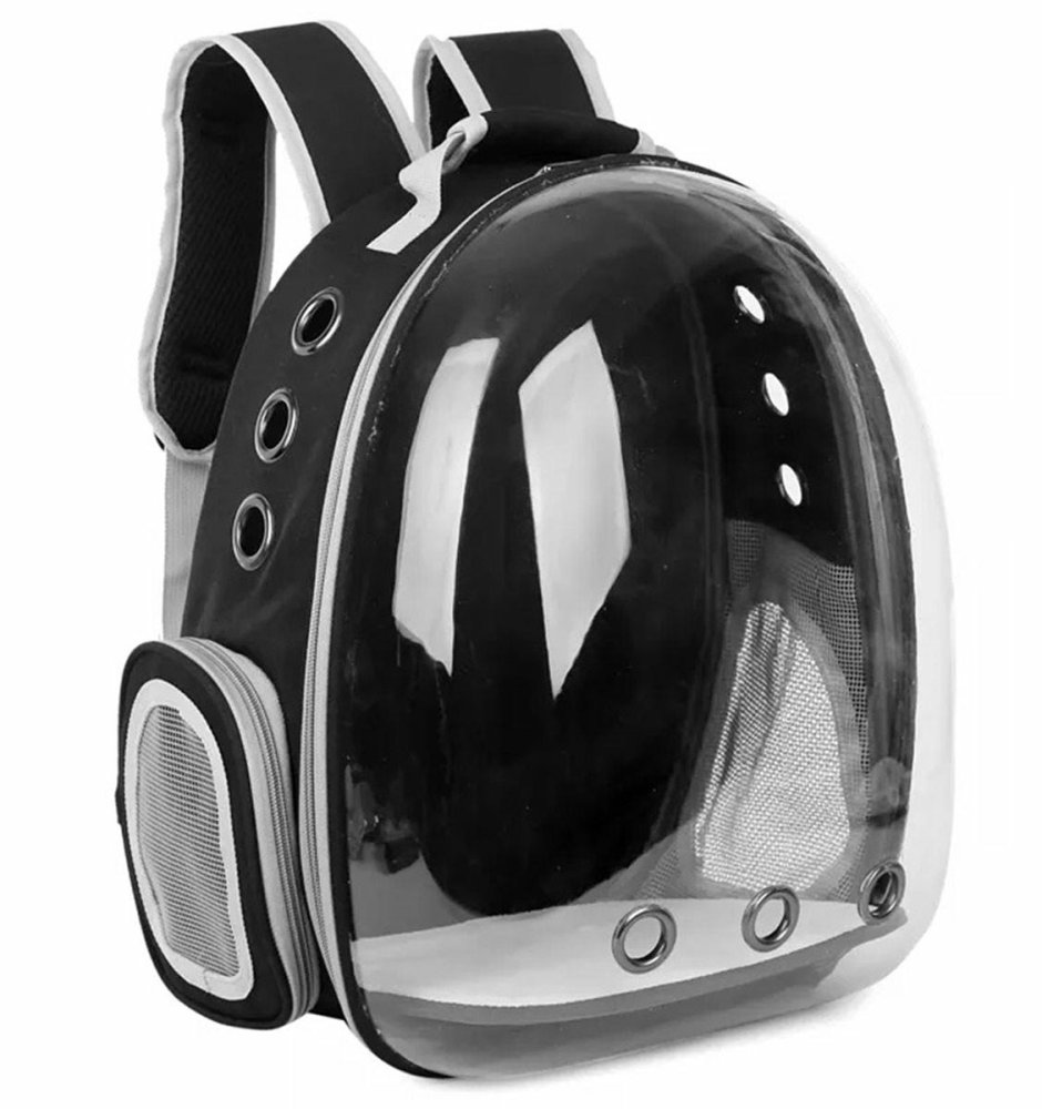 Pet Cat Dog Travel Backpack Knapsack Rucksack Bag Case, 25x30x40cm, Black (0)