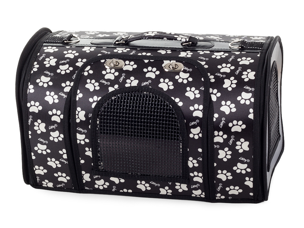 Soft-Sided Pet Travel Carrier for Cats and Small Dogs, 44 cm, Black (0)