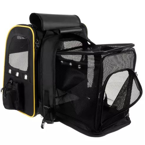 Cat/Dog Foldable Mesh Backpack Bag Pet Carrier (3)