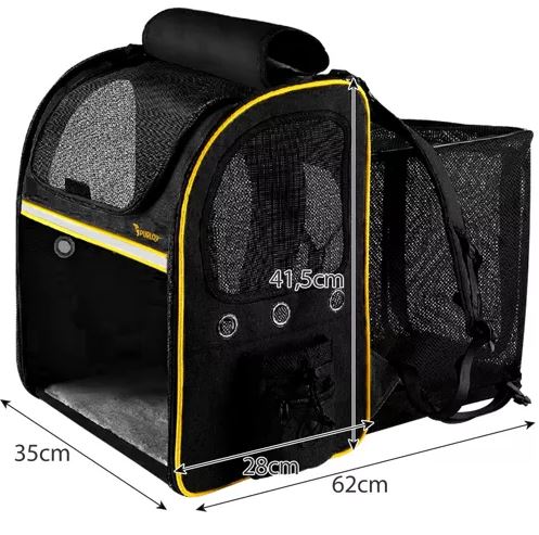 Cat/Dog Foldable Mesh Backpack Bag Pet Carrier (6)