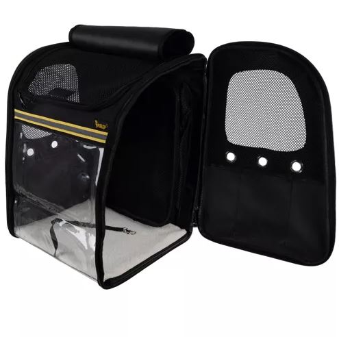 Cat/Dog Foldable Mesh Backpack Bag Pet Carrier (9)