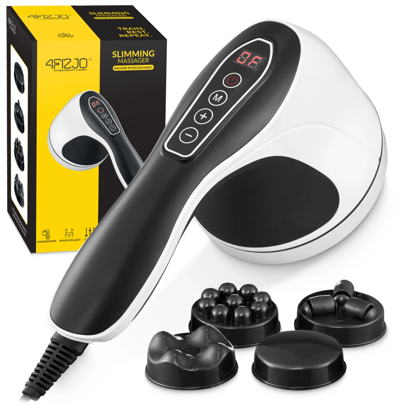 4FIZJO Body Shaping Electric Anti-Cellulite Massager, white