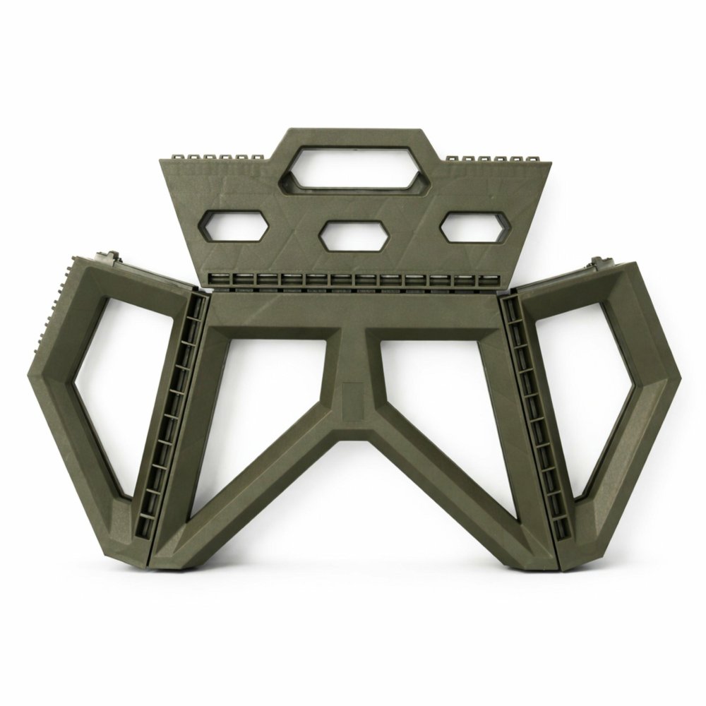 Folding Step Stool with Handle Portable Lightweight Stool for Adults up to 100 kg, Gray (0)