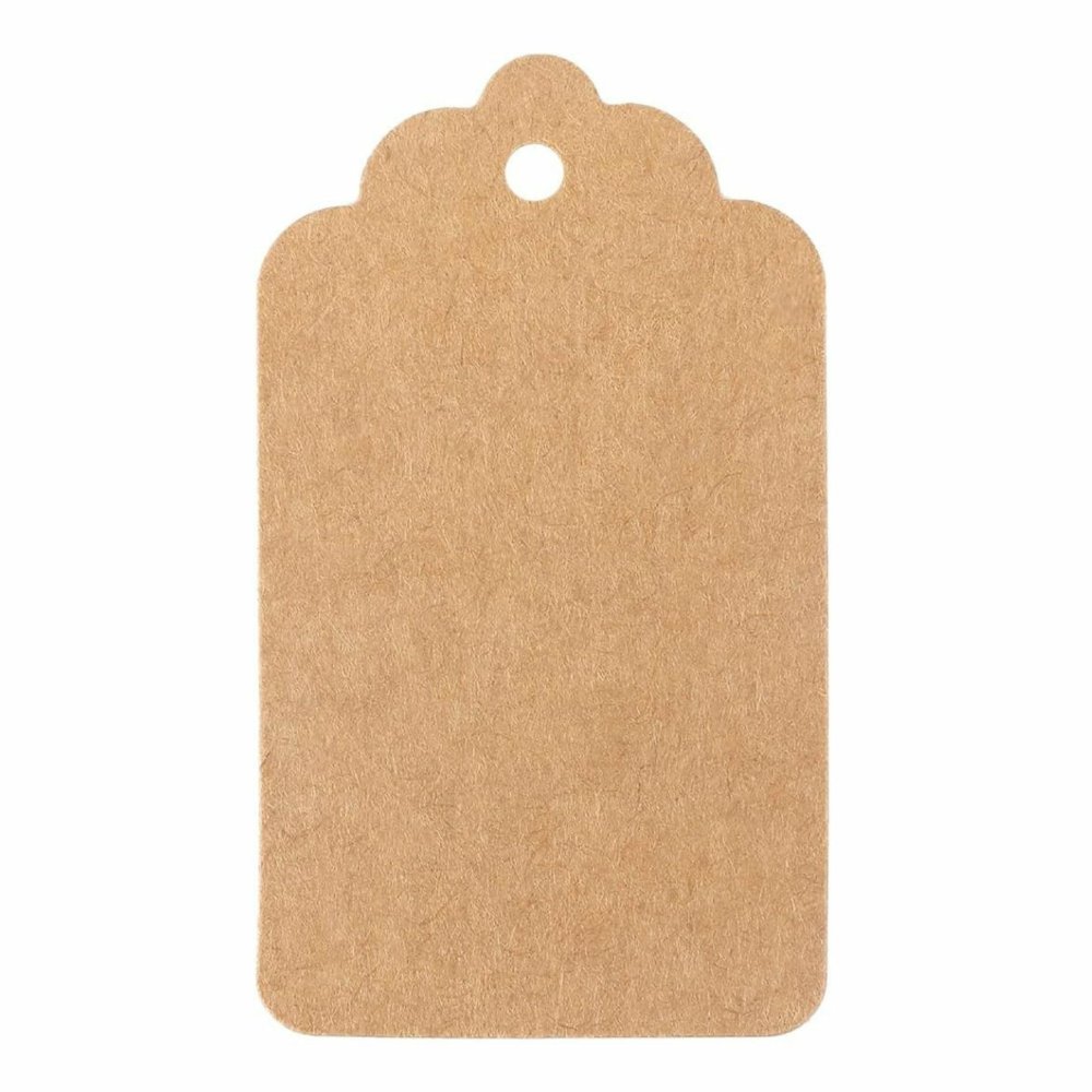 Gift Tags 100 Pcs for Presents and Crafts, Brown (0)