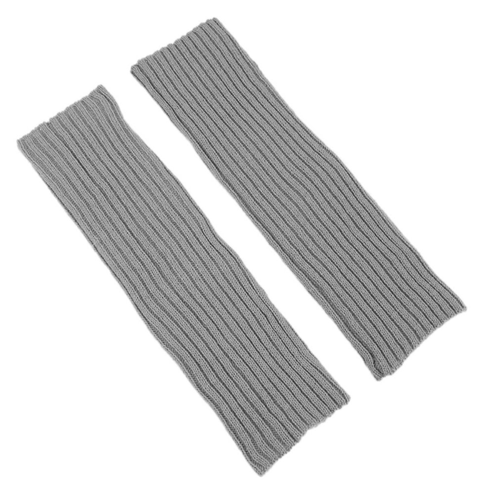 Warm Cotton Blend Leg Warmers for Women, Grey (1)
