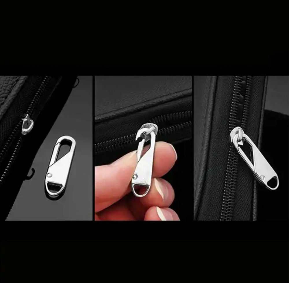 Zipper Pull Replacement Tab Slider Repair Kit, Silver (1)