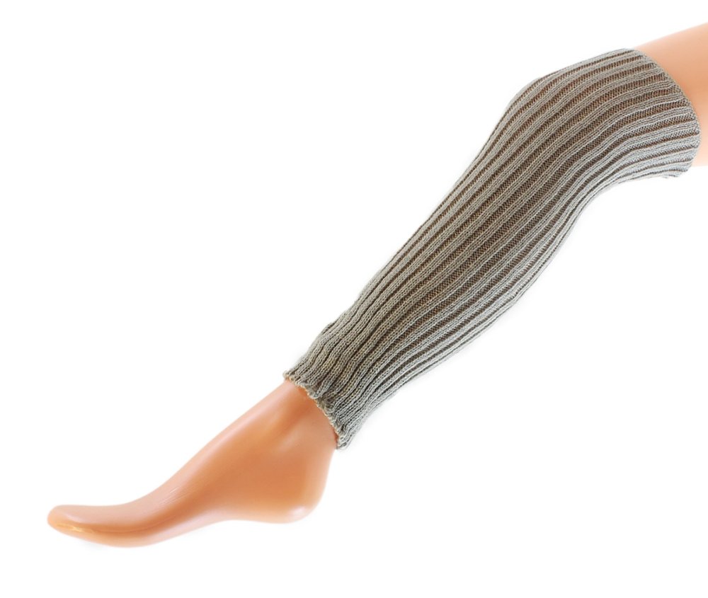 Warm Cotton Blend Leg Warmers for Women, Grey (0)