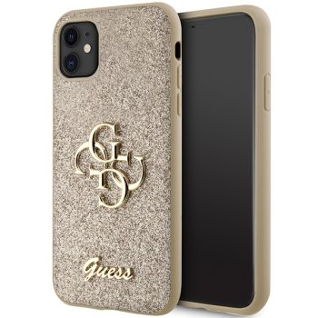 Apple iPhone 11 6.1'' Glitter Script Big 4G Case Cover, Gold