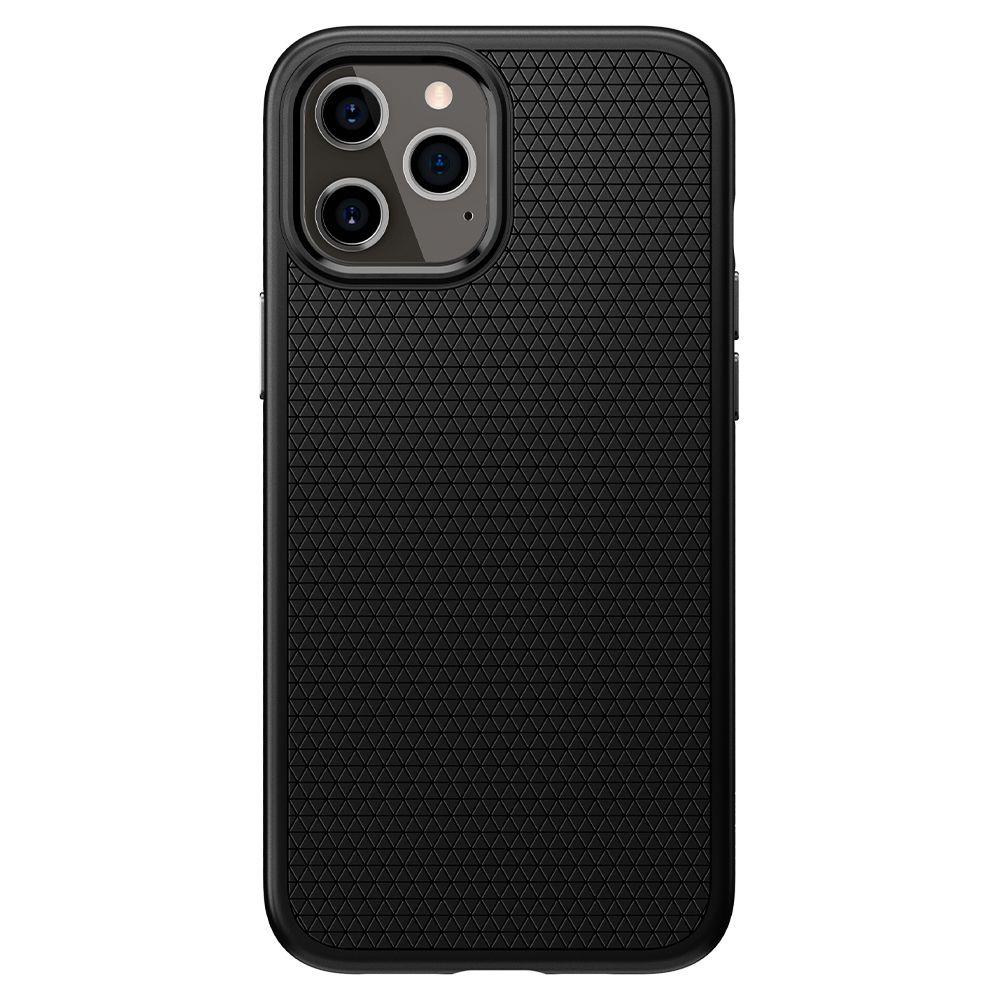 Apple iPhone 12 / 12 Pro 6.1" Spigen Liquid Air TPU Case Cover, Black (0)