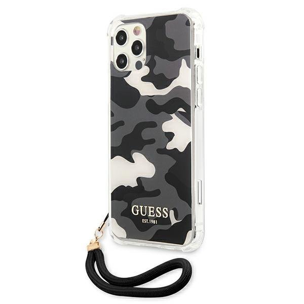 Guess iPhone 12 / 12 Pro Case Camo Collection, Black (0)