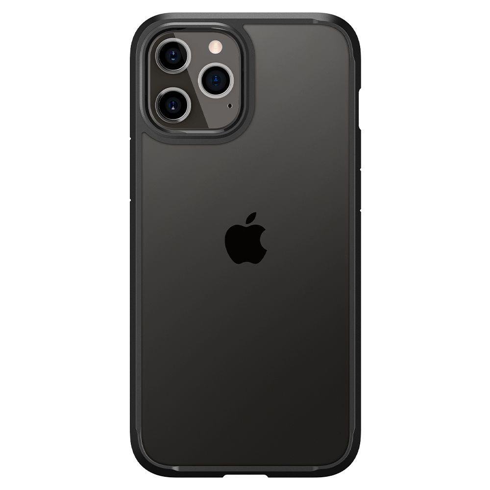 Apple iPhone 12 / 12 Pro 6.1"Spigen Ultra Hybrid Case Cover, Matte Black (1)