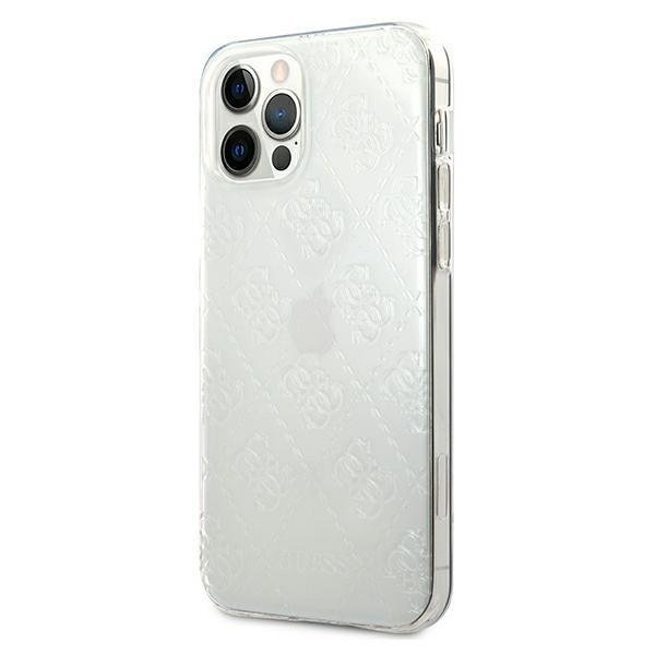 Apple iPhone 12 / 12 Pro 6.1" Guess 4G 3D Pattern Collection Case Cover (GUHCP12M3D4GTR), Transparent (0)