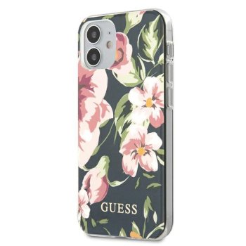 Apple iPhone 12 mini 5.4'' Guess N°3 Flower Collection Case Cover (GUHCP12SIMLFL03), Navy