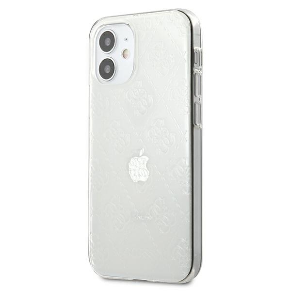 Apple iPhone 12 mini 5.4" Guess 4G 3D Pattern Collection Case Cover (GUHCP12S3D4GTR), Transparent (0)