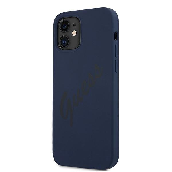 Apple iPhone 12 mini 5.4'' Guess Script Vintage Case Cover (GUHCP12SLSVSBL), Blue (0)