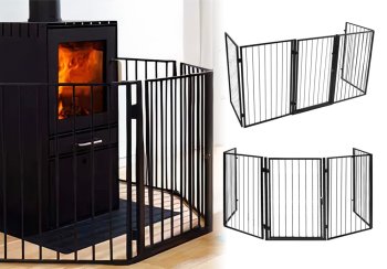 Fireplace Fence Guard 5-Panel Baby Safety Gates Protection