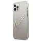 Apple iPhone 12 Pro Max 6.7\'\' Guess Gradient Script Case Cover (GUHCP12LPCUGLSGO), Gold