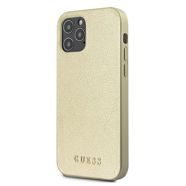 Apple iPhone 12 Pro Max 6.7'' Guess Iridescent Case Cover (GUHCP12LIGLGO), Gold (0)