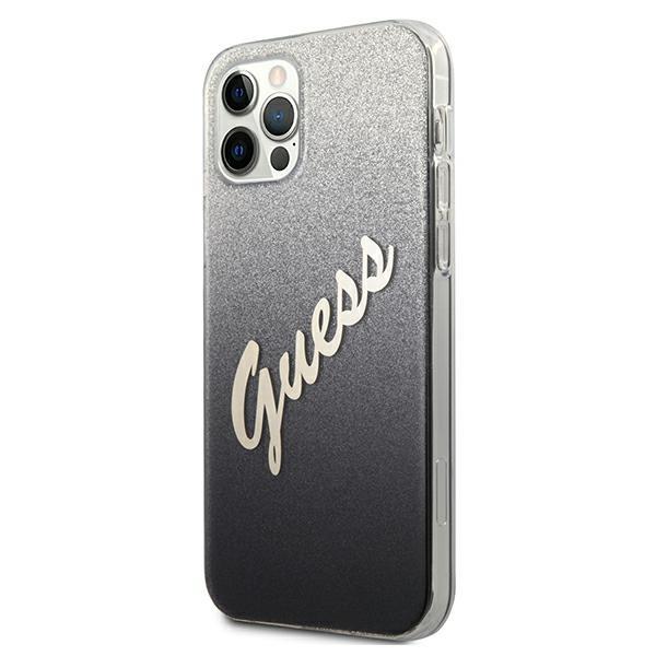 Apple iPhone 12 Pro Max 6.7'' Guess Gradient Script Case Cover (GUHCP12LPCUGLSBK), Black (0)