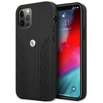 Apple iPhone 12 Pro Max 6,7" BMW Leather Curve Perforate Case Cover (BMHCP12LRSPPK), Black