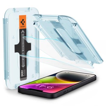 Apple iPhone 14 / 13 / 13 Pro 6.1'' Spigen "EZ FIT" Tempered Glass Screen Protector 2 pcs.